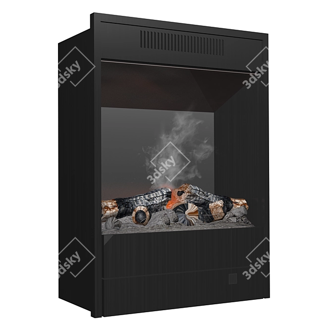 Eugene RealFlame - 3D Electric Fireplace 3D model image 1