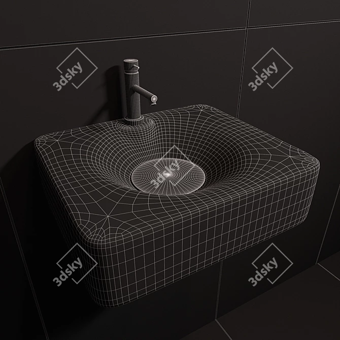 Scarabeo Ceramiche Fuji - Elegant and Versatile Bathroom Fixtures 3D model image 3