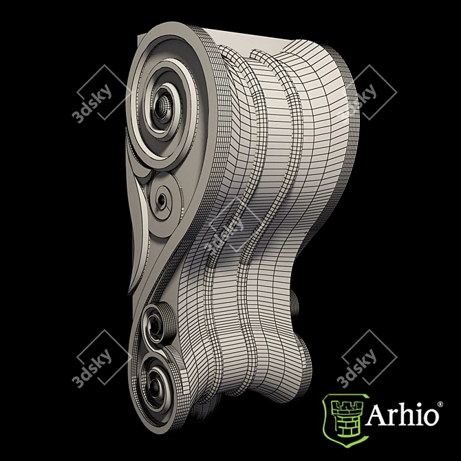 Arhio AKR43-1 Bracket: Superior Facade Element 3D model image 2