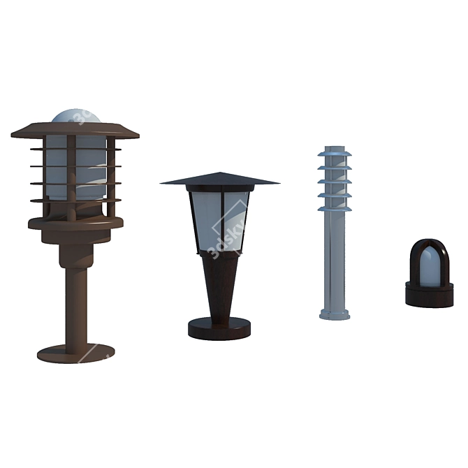 Illuminate Your Garden: Stunning Outdoor Lighting 3D model image 1