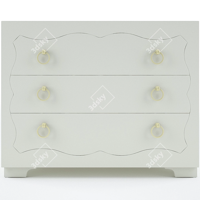 Audrey Bachelor's Chest by Bernhardt 3D model image 1