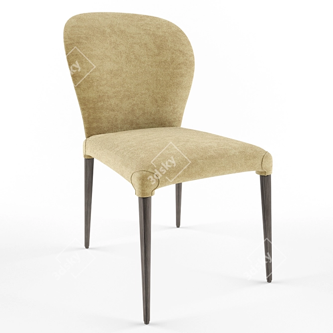 Elegant Astrid Chair by Porada 3D model image 1