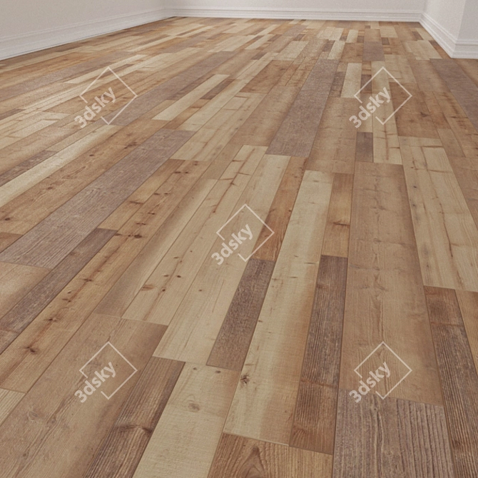 Natural Touch Pine Laminate 3D model image 1