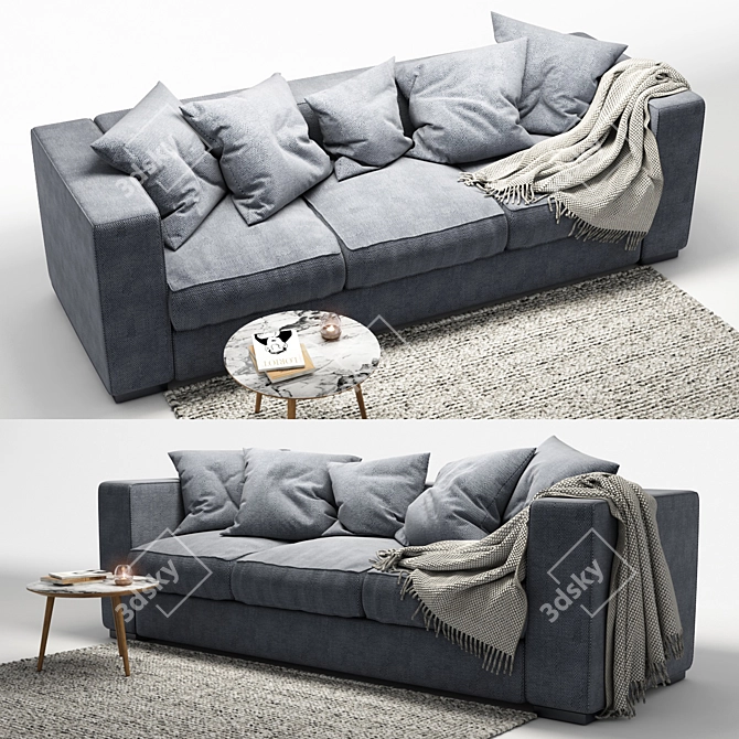 Elegant Sofa BoConcept Cenova 3D model image 2