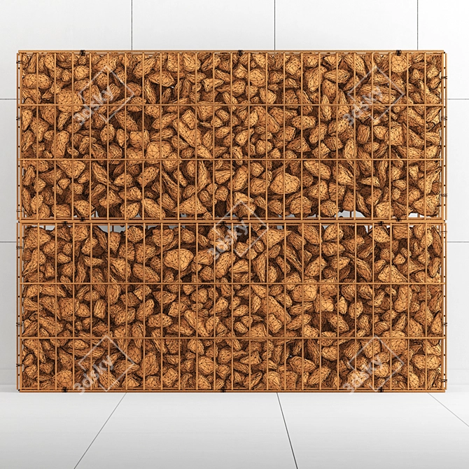 Gabion Rock Stone: Durable, Natural, & Versatile 3D model image 3