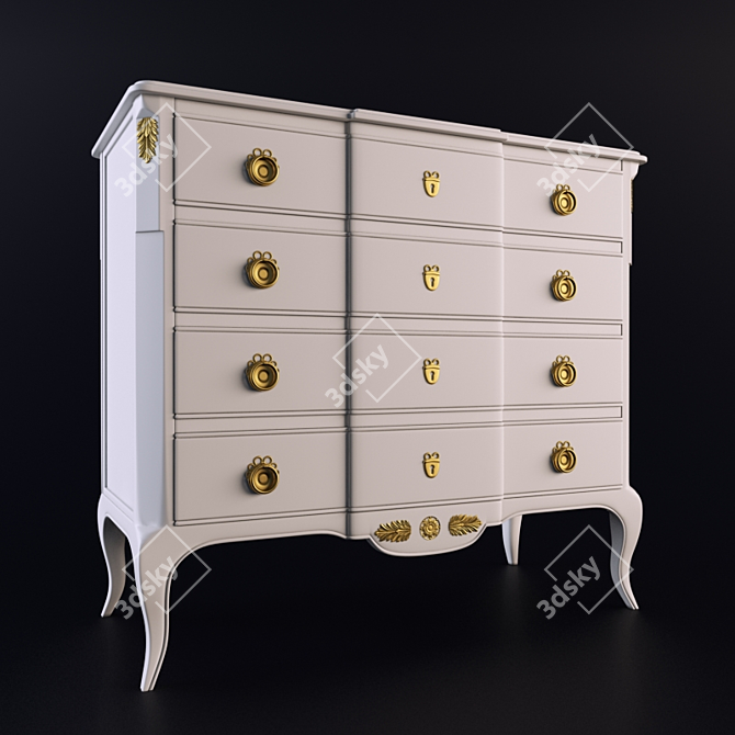 Elegant Stella del Mobili Dresser 3D model image 1