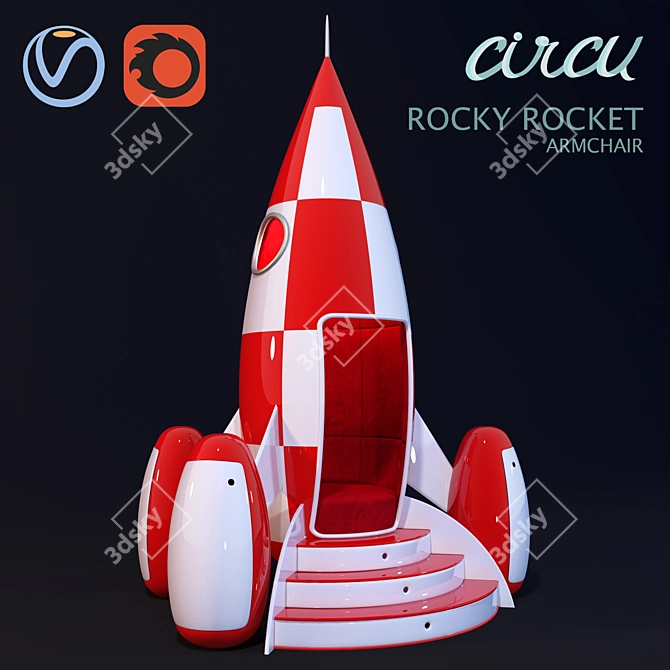 Space Explorer Chair by Circu 3D model image 1