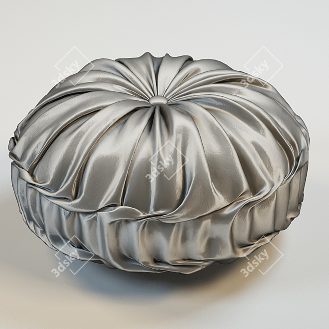 Luxury Metallic Decorative Pillow 3D model image 1