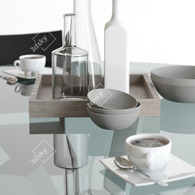 Scavolini Shangai & Mya: Stylish 3D Set 3D model image 2