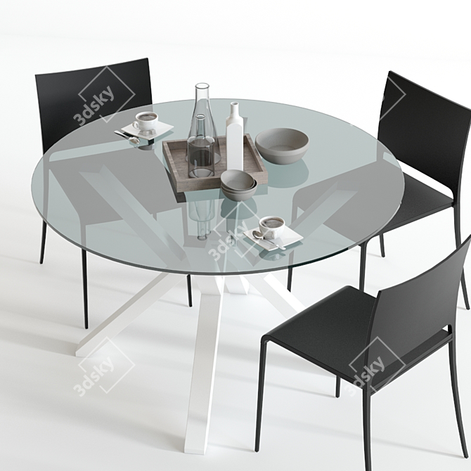 Scavolini Shangai & Mya: Stylish 3D Set 3D model image 3