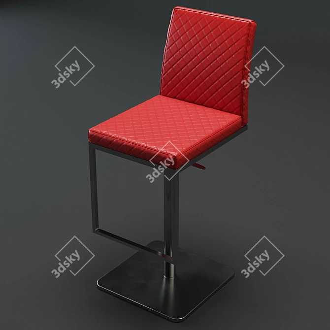 Sleek Folsum Bar Stool: Premium 3D Model 3D model image 1