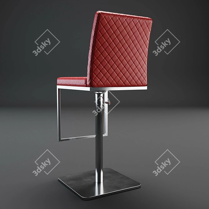 Sleek Folsum Bar Stool: Premium 3D Model 3D model image 3