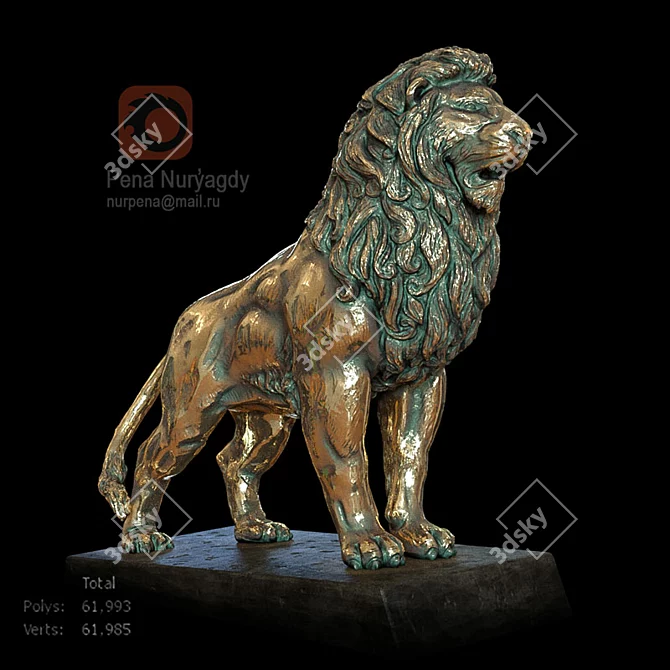 Regal King of Beasts 3D model image 1