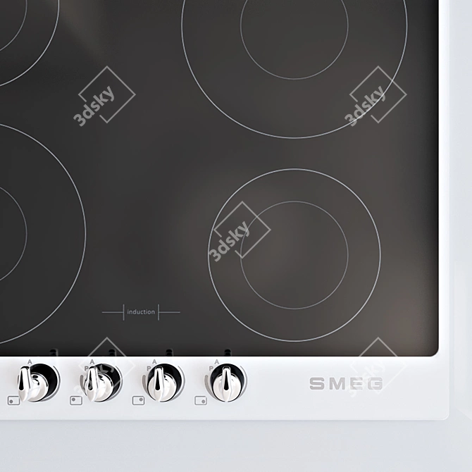 Smeg Victoria Induction Hob 3D model image 2