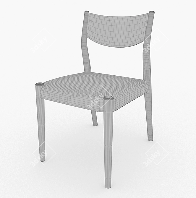 West Elm Tate Upholstered Chair 3D model image 2