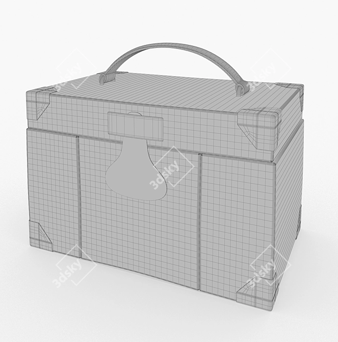 Luxury Jewelry Storage Box 3D model image 2