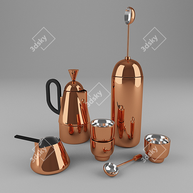 Sip & Savor: Coffee Bundle 3D model image 2