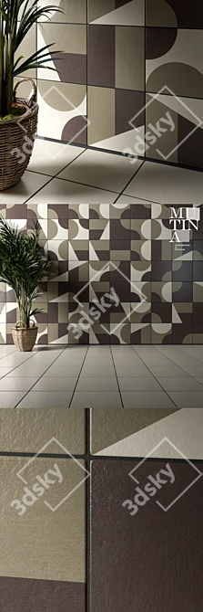 Gradient Tile Puzzle by Mutina 3D model image 2