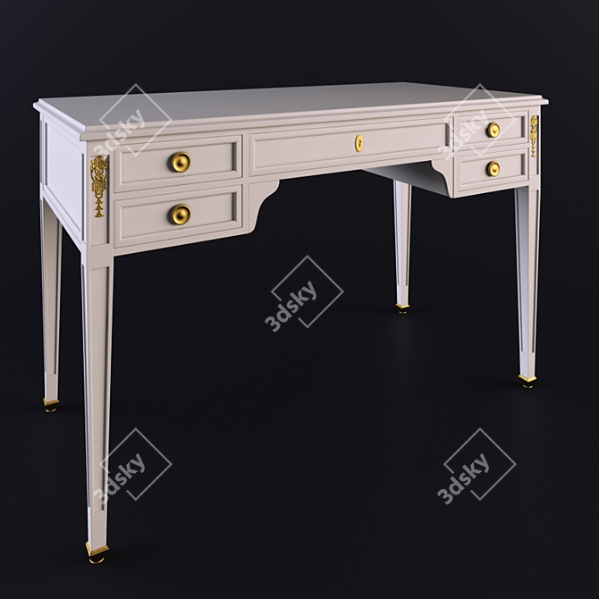 Elegant Stella Dining Table 3D model image 1