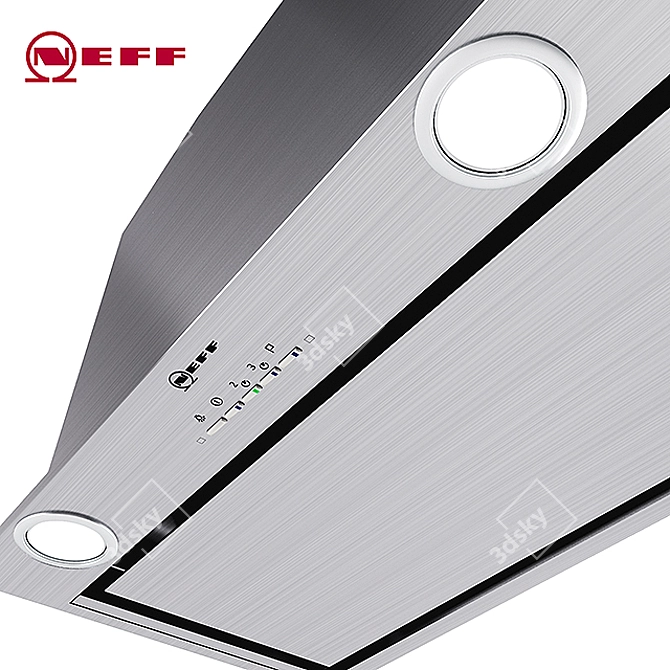 Sleek NEFF Extractor Hood 3D model image 2