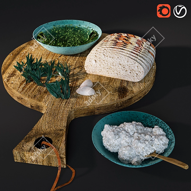 Delicious Lunch Options 3D model image 3