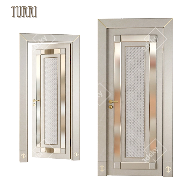 Turri Caractere GS121L Door 3D model image 1