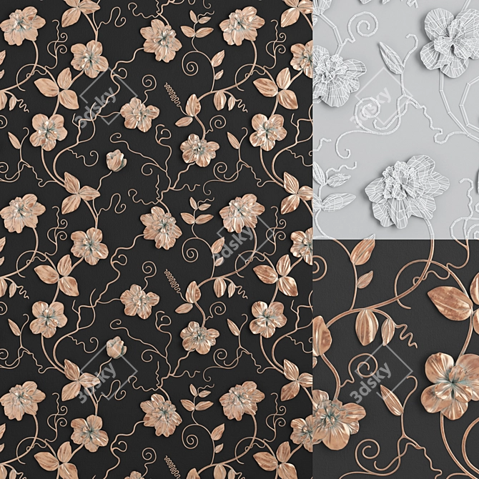 Floral Patterns Collection 3D model image 1