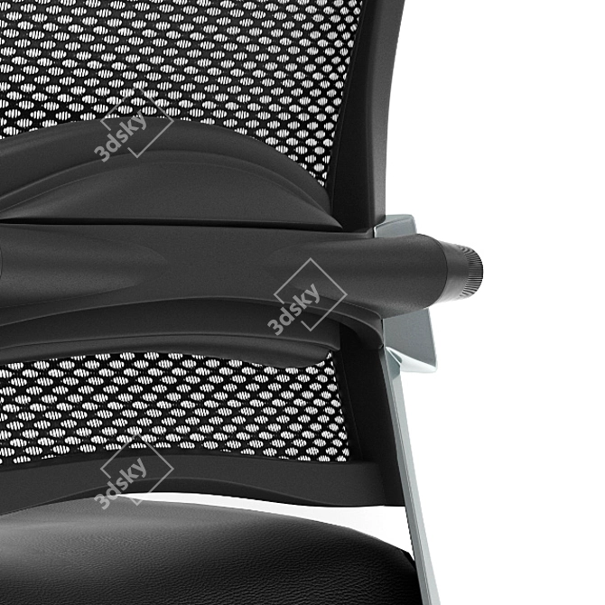 Fulkrum Ergo Chair: Low and High Poly 3D model image 2