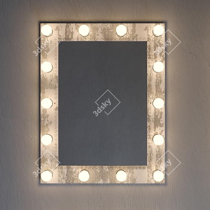 Glam Vanity Mirror 3D model image 2