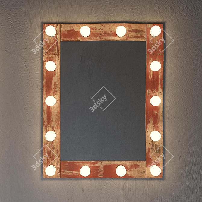 Glam Vanity Mirror 3D model image 3