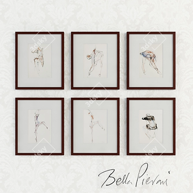Bella Pieroni Dance Poster Set 3D model image 1