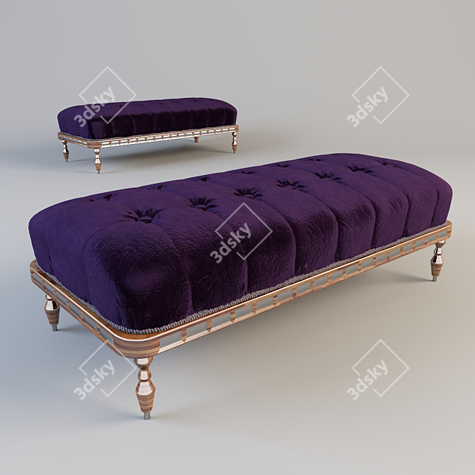 Elegant Modern Bench: 2015 Version 3D model image 2