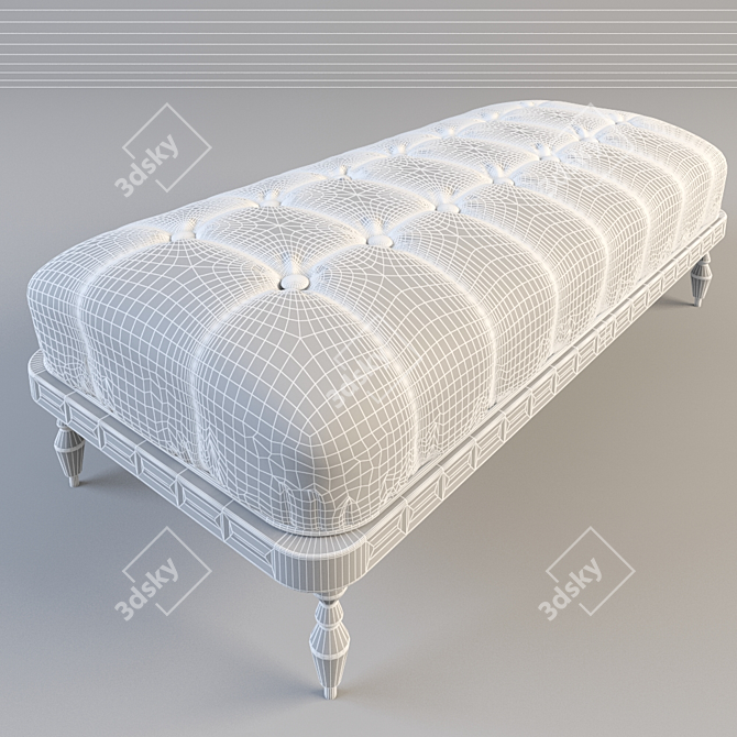 Elegant Modern Bench: 2015 Version 3D model image 3