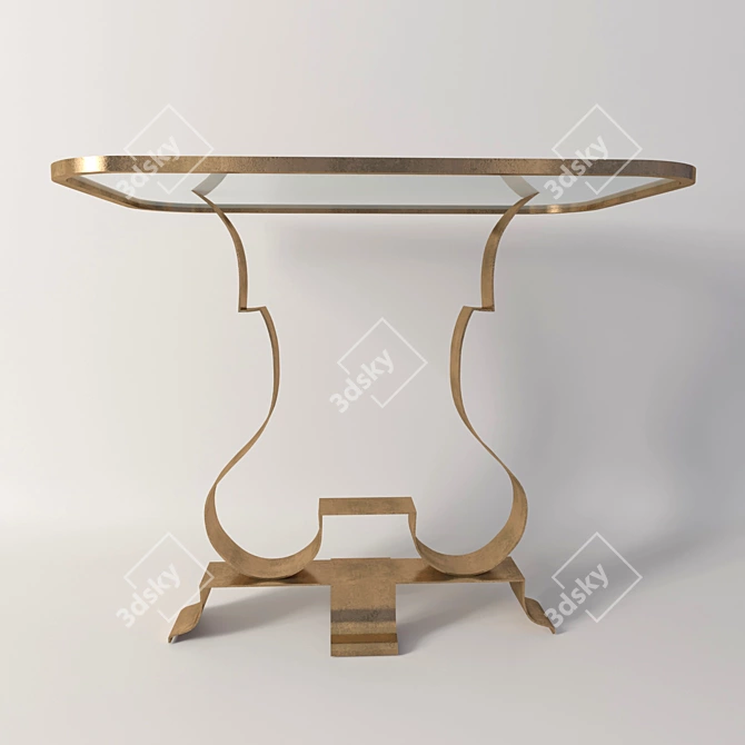 Gossip Girl-inspired Bedside Table: Elegant and Stylish 3D model image 2