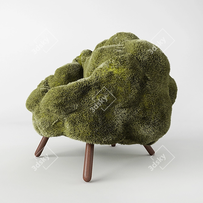 Designer Duo's Bolotas Armchair 3D model image 2