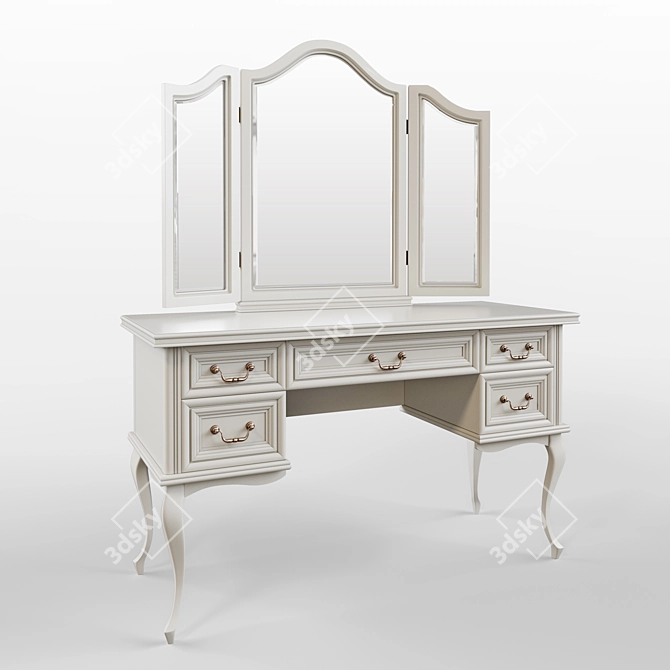 Elegant Dressing Table Set by TARANKO 3D model image 1