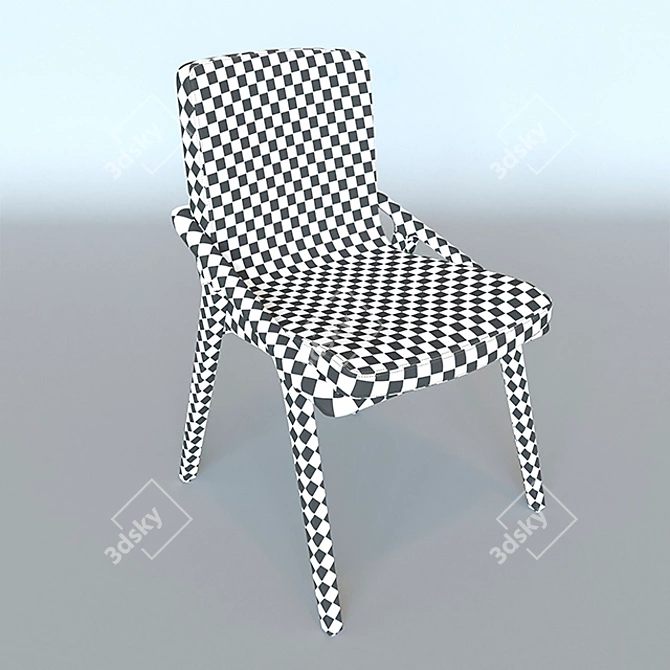 UV-Finished Lolita Chair 3D model image 2