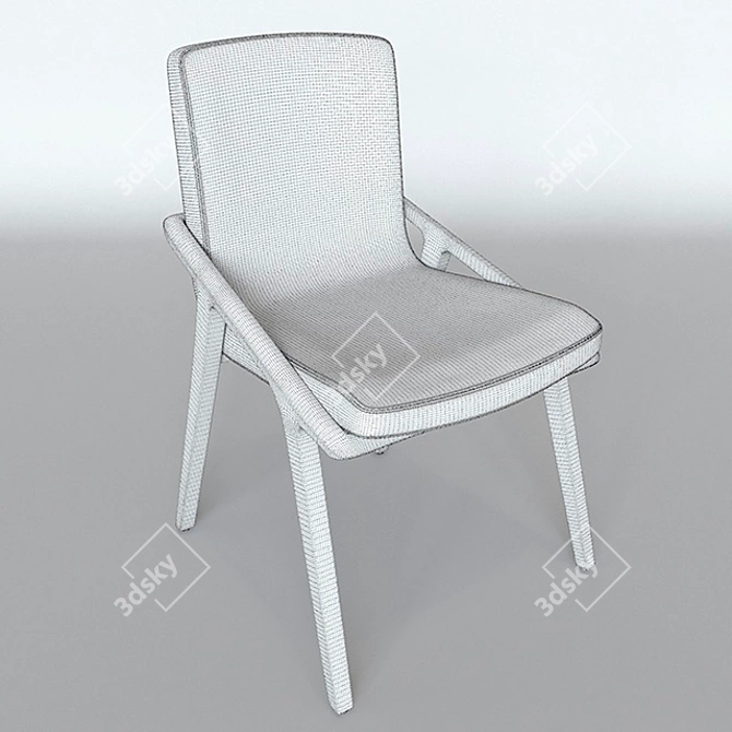 UV-Finished Lolita Chair 3D model image 3