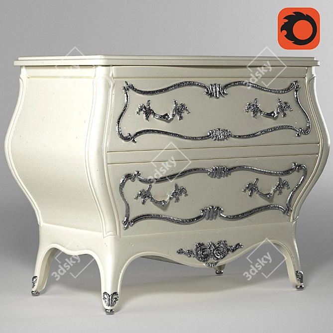 Luxury Martel Commode by Century 3D model image 2