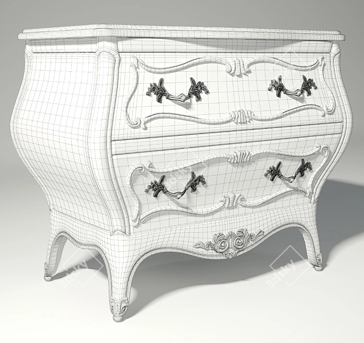 Luxury Martel Commode by Century 3D model image 3