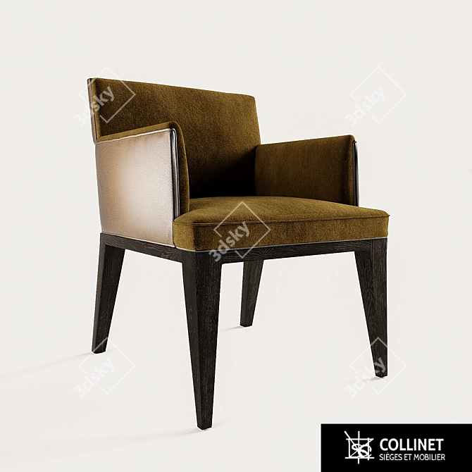 Vauban Bridge Armchair: Timeless Elegance 3D model image 1