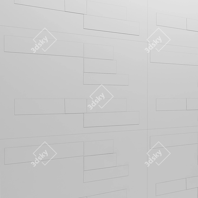 Rustic Wood Wall Decor 3D model image 3