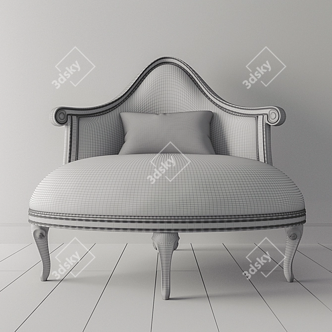 Elegant Veranda Armchair: Isabella Costantini 3D model image 2