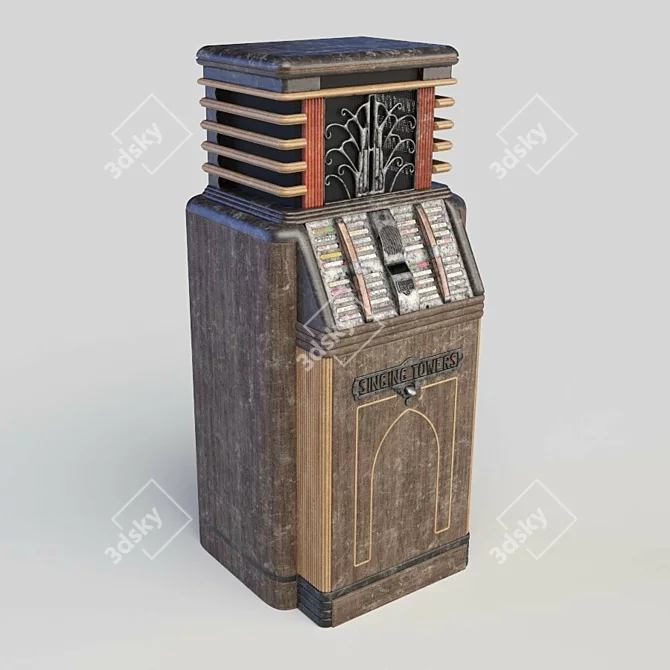 Melodic Gemstone Music Box 3D model image 1