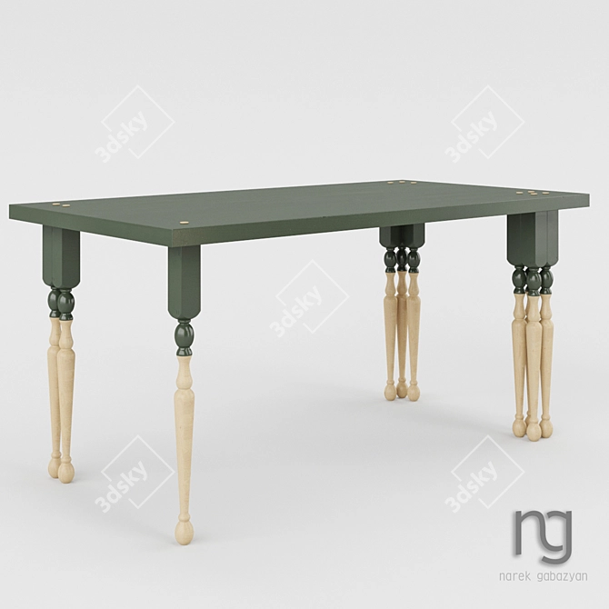 DIY-Inspired Furniture Set 3D model image 1