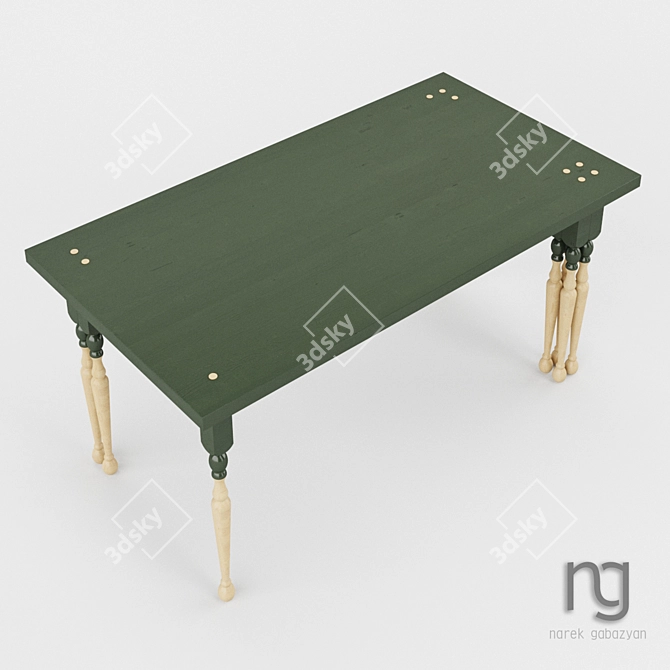 DIY-Inspired Furniture Set 3D model image 2