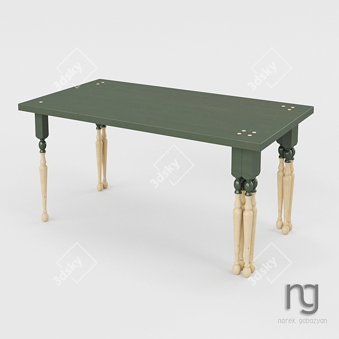 DIY-Inspired Furniture Set 3D model image 3