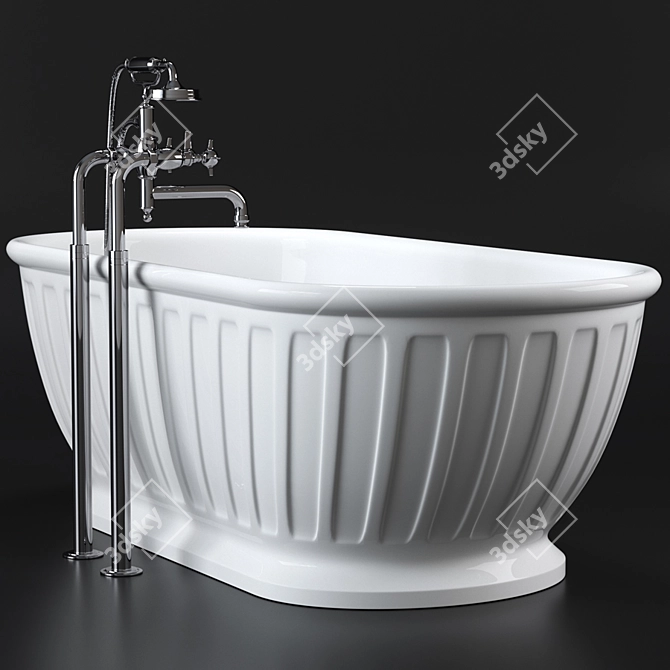 Luxury Bathtub: Arcade Albany 3D model image 2