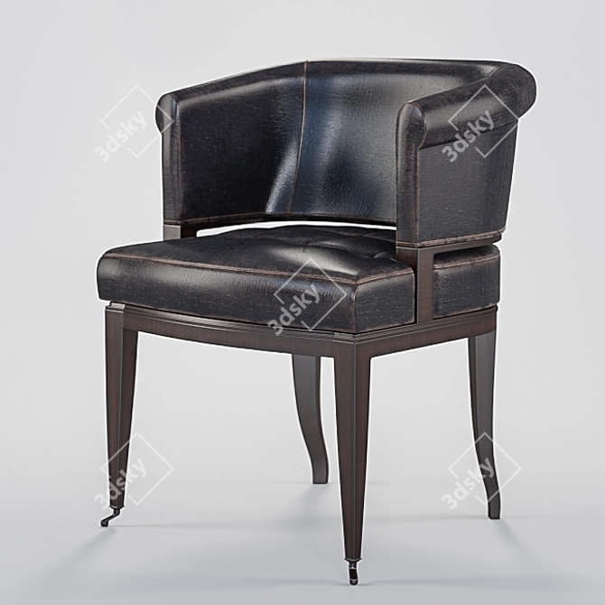 Luxury Leather George Smith Chair 3D model image 1