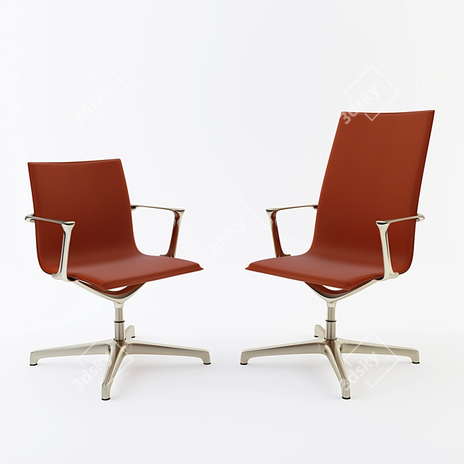 Kuna Meeting Room Chair with Low and High Back 3D model image 1